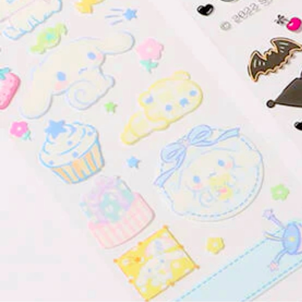 Sanrio Cinnamaroll Sparkle Washi Tape 2 Roll Pack - Picture 2 of 6